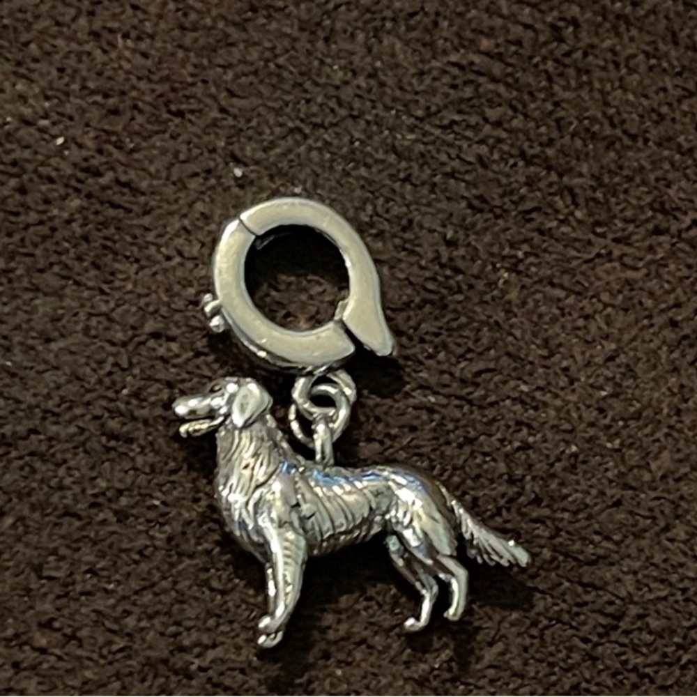 Silver Dog Charm Pendant - Picture 11 of 11